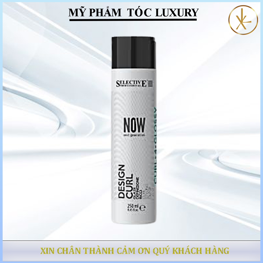 Gel tạo kiểu tóc xoăn Selective Design Curl 250ml tạo phồng