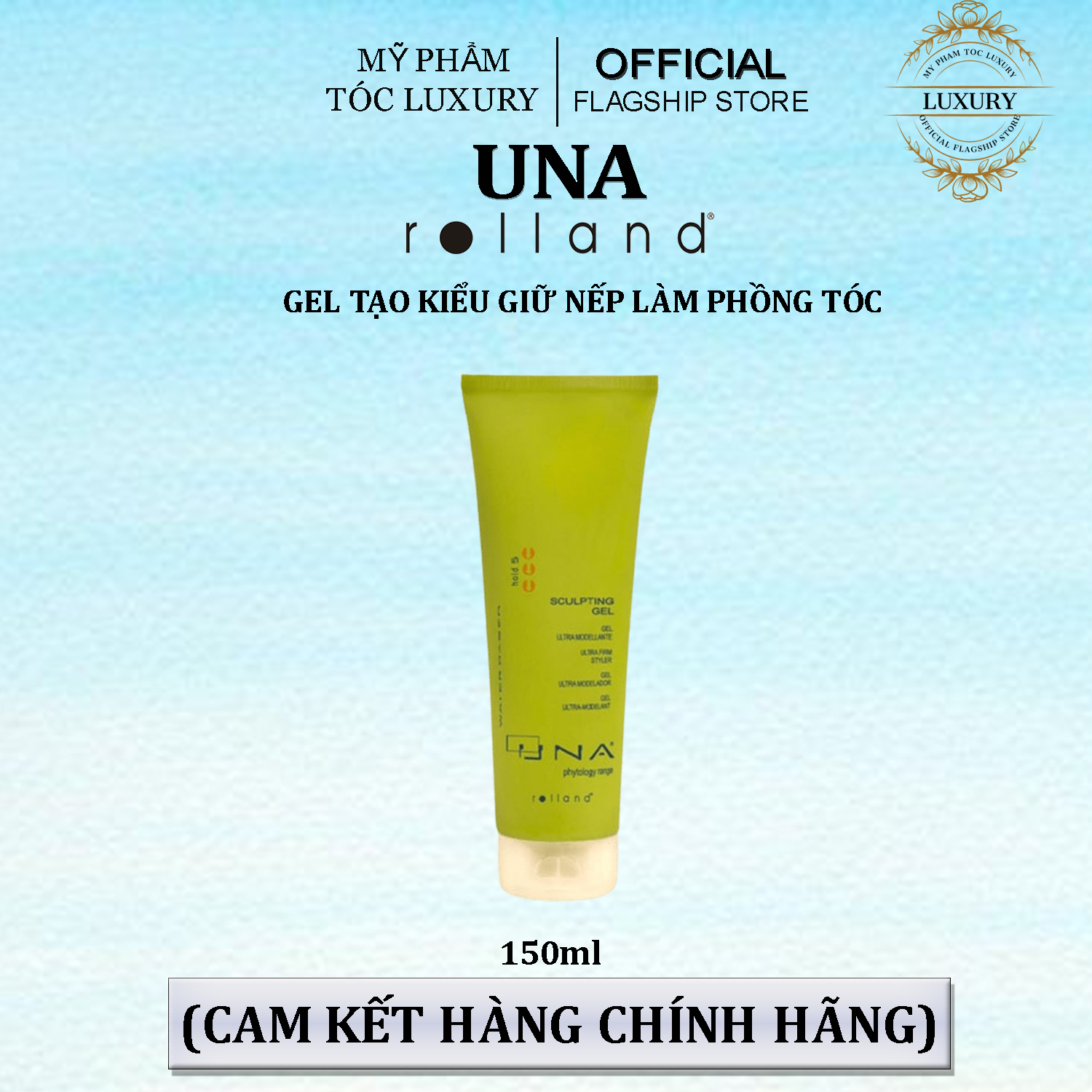 GEL ROLLAND UNA SCULPTING CỨNG TẠO KIỂU TÓC 150ML