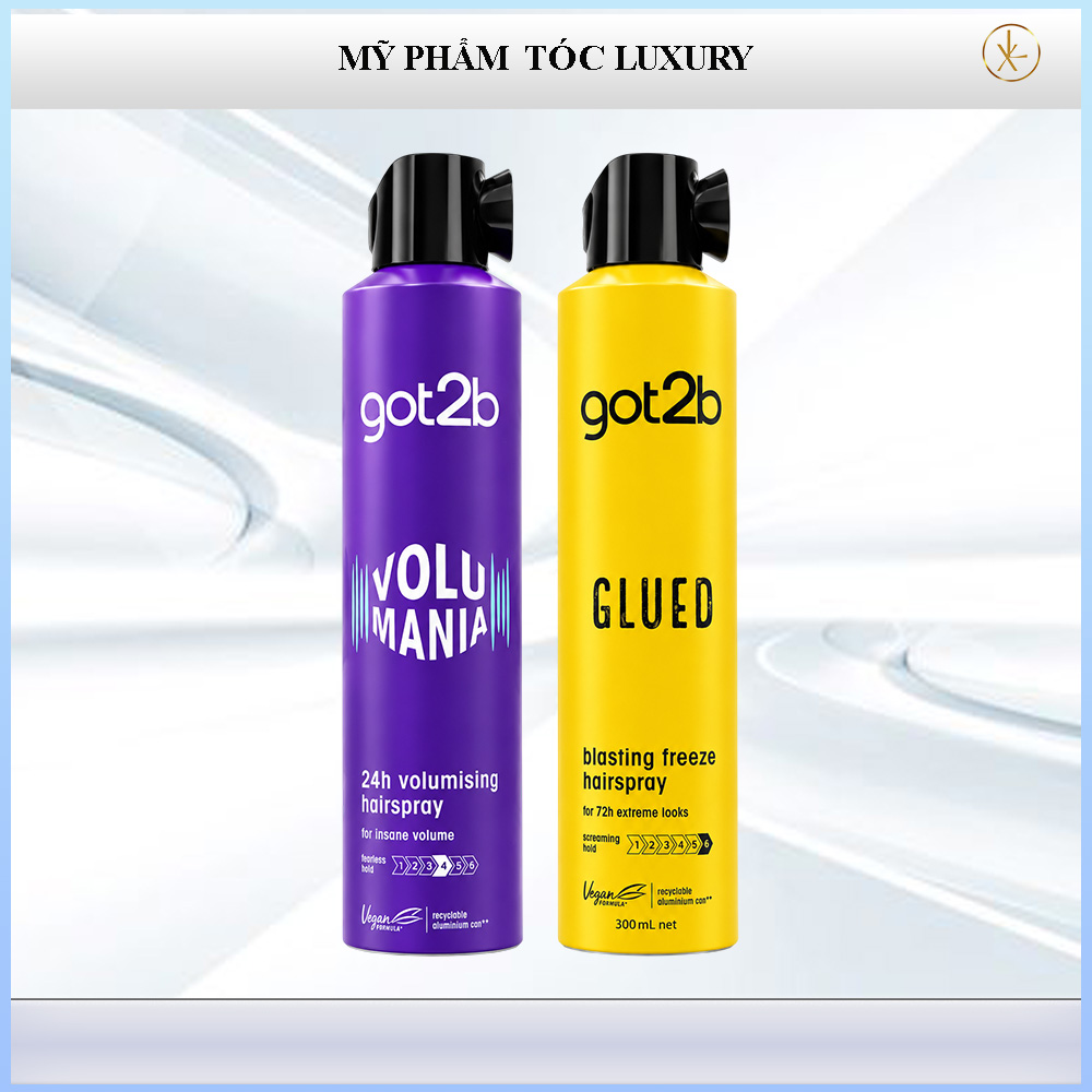 Gôm xịt giữ nếp tóc cứng và tạo phồng tóc Got2b 300ml