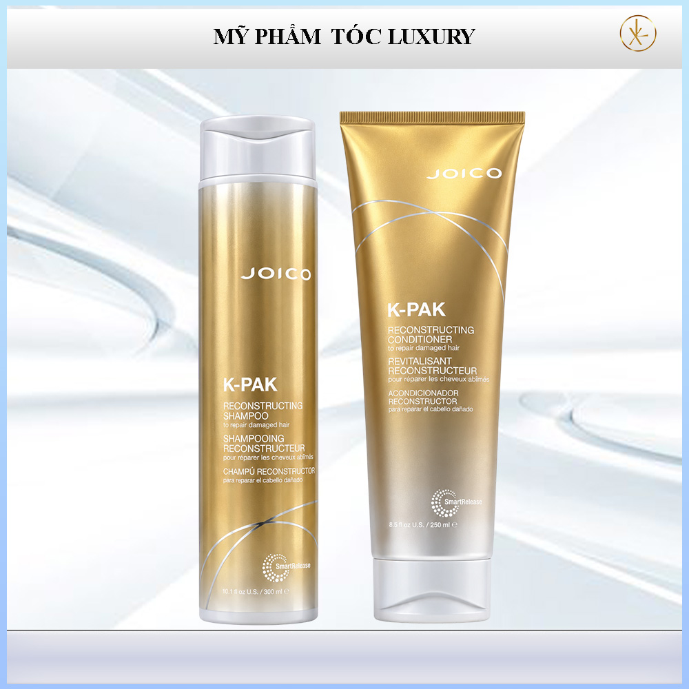 Joico K-Pak Dầu Gội Xả Phục Hồi Tóc Mềm Mượt 300ml/250ml