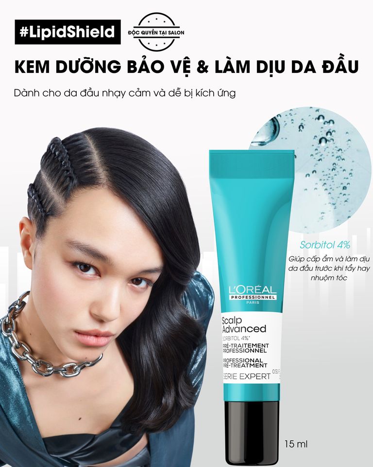 Dưỡng Chất Bảo Vệ Da Đầu Trong Các Dịch Vụ Hóa Chất Loreal Professionnel - Scalp Advanced Anti-Inconfort Discomfort