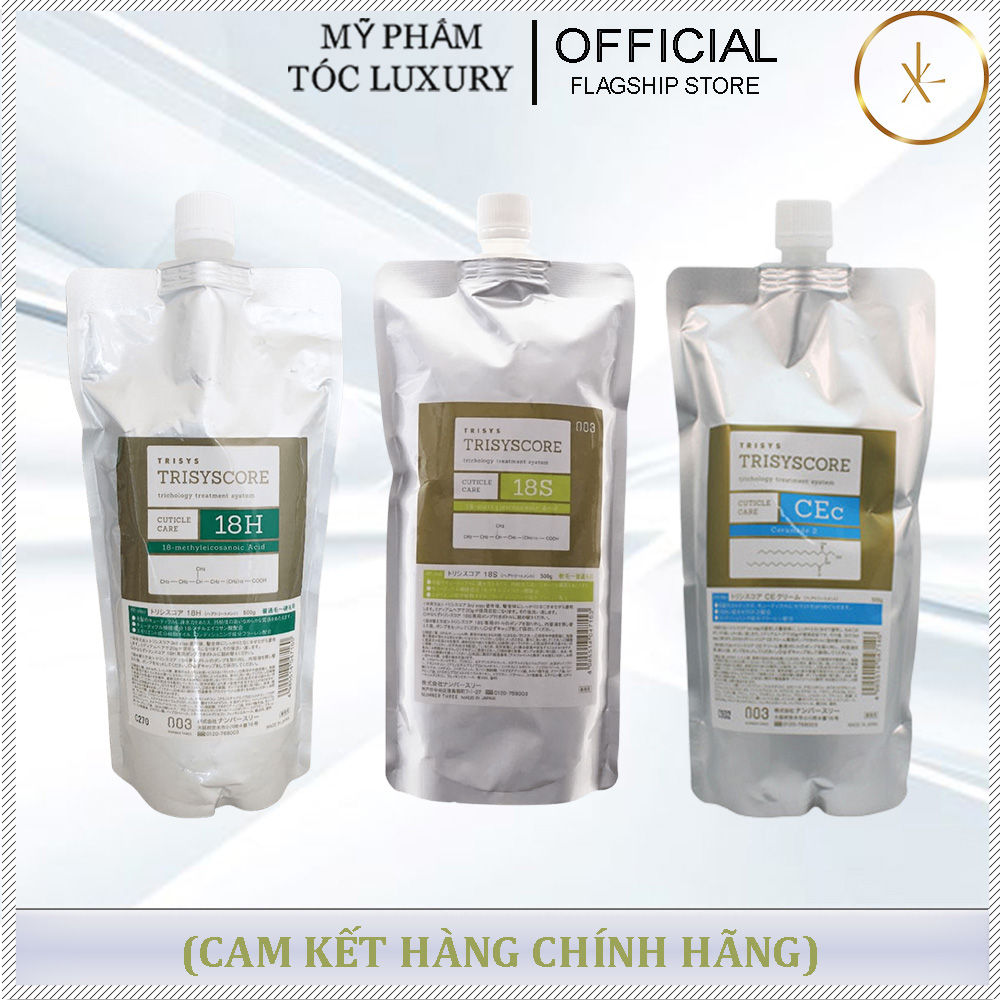 KEM HẤP TÓC NUMBER THREE 003 TRISYSCORE 18H, 18S, CEC 500ML