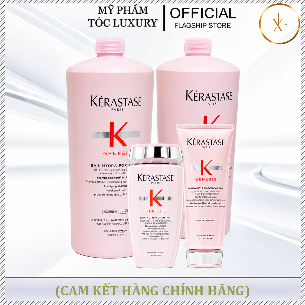 Dầu gội chống gãy rụng Kerastase Genesis Bain Hydra 250/1000ml Dành cho tóc thường