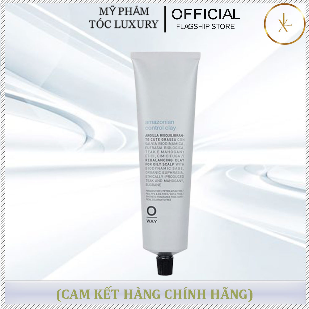 Mặt nạ đất sét trắng Oway Amazonian control clay tinh khiết kiểm soát dầu cho da đầu 150ml