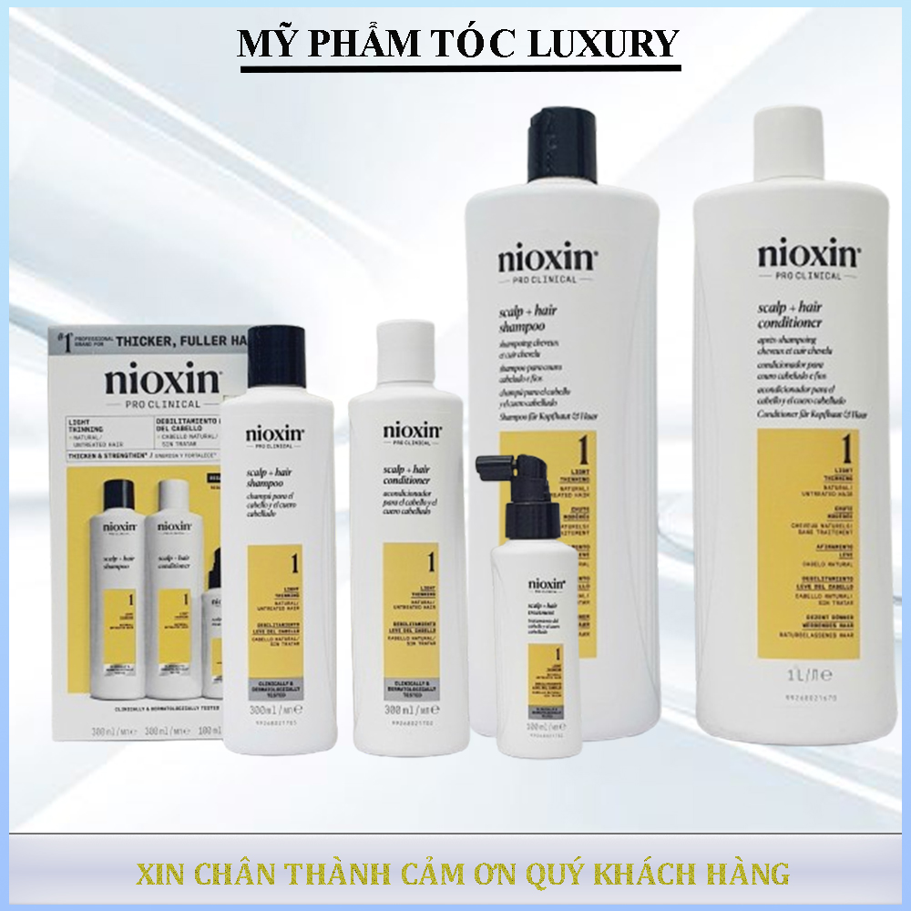 Dầu gội xả chống rụng tóc Nioxin Sytem 1 ( Dành cho tóc thường bắt đàu rụng )