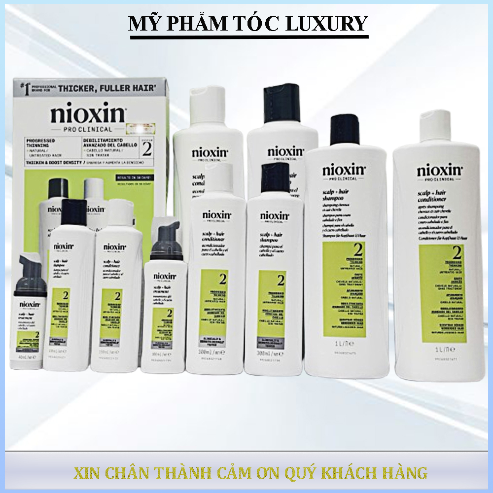 Dầu gội xả chống rụng tóc Nioxin Sytem 2 ( Dành cho tóc thường rụng nhiều)