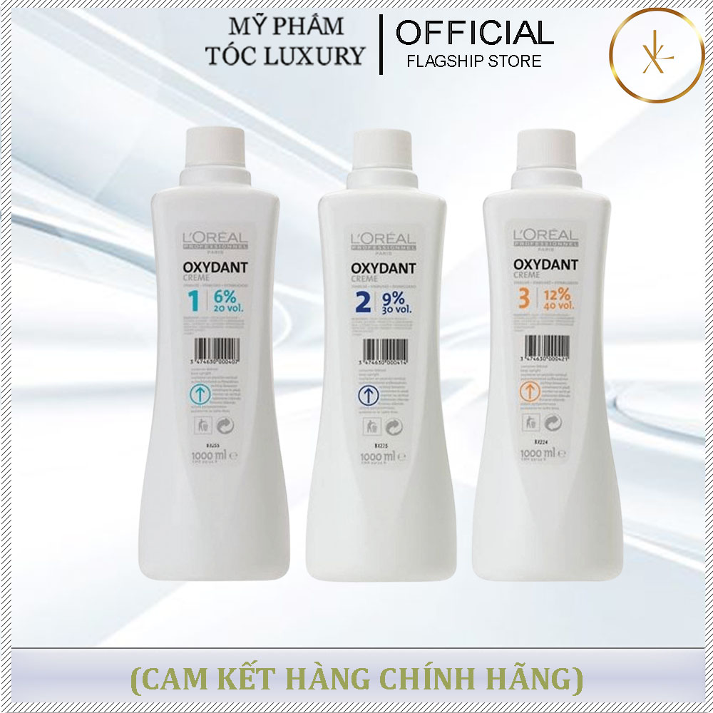 OXY LOREAL TRỢ NHUỘM TÓC 1000ML - 6% - 9% - 12%