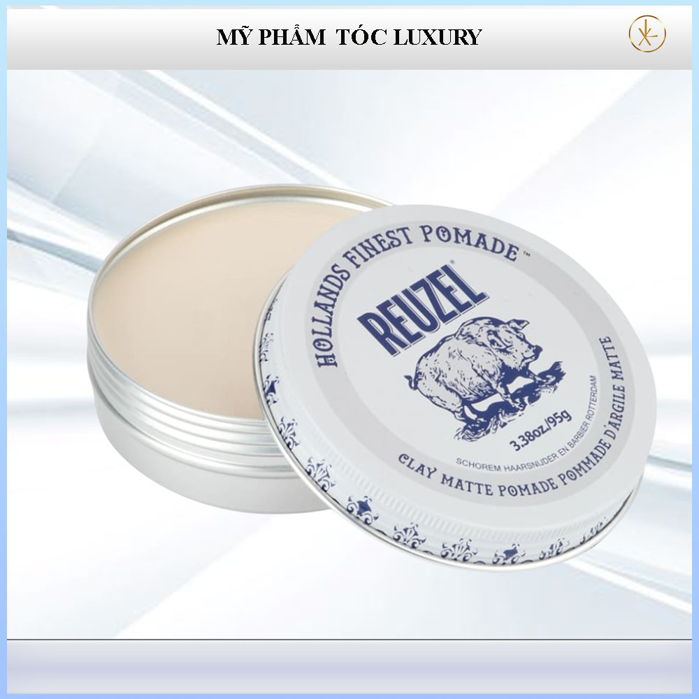 Sáp vuốt tóc Reuzel Clay Matte 95g