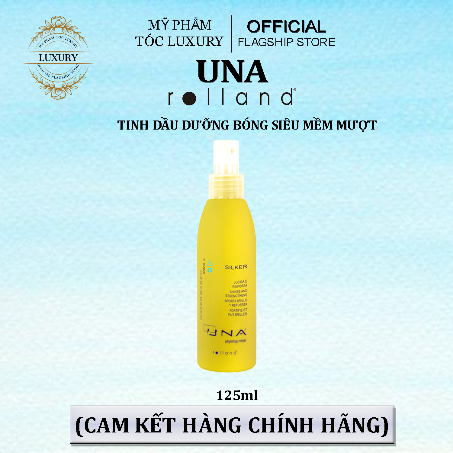 TINH DẦU DƯỠNG TÓC MỀM MƯỢT ROLLAND UNA SILKER 150ML