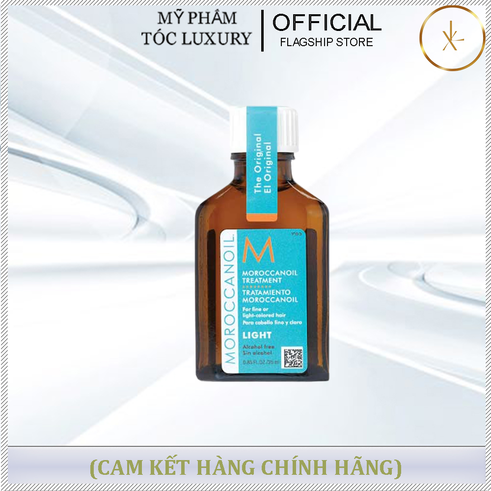 TINH DẦU DƯỠNG DÀNH CHO TÓC SÁNG MẦU MOROCCANOIL TREATMENT LIGHT 25ML