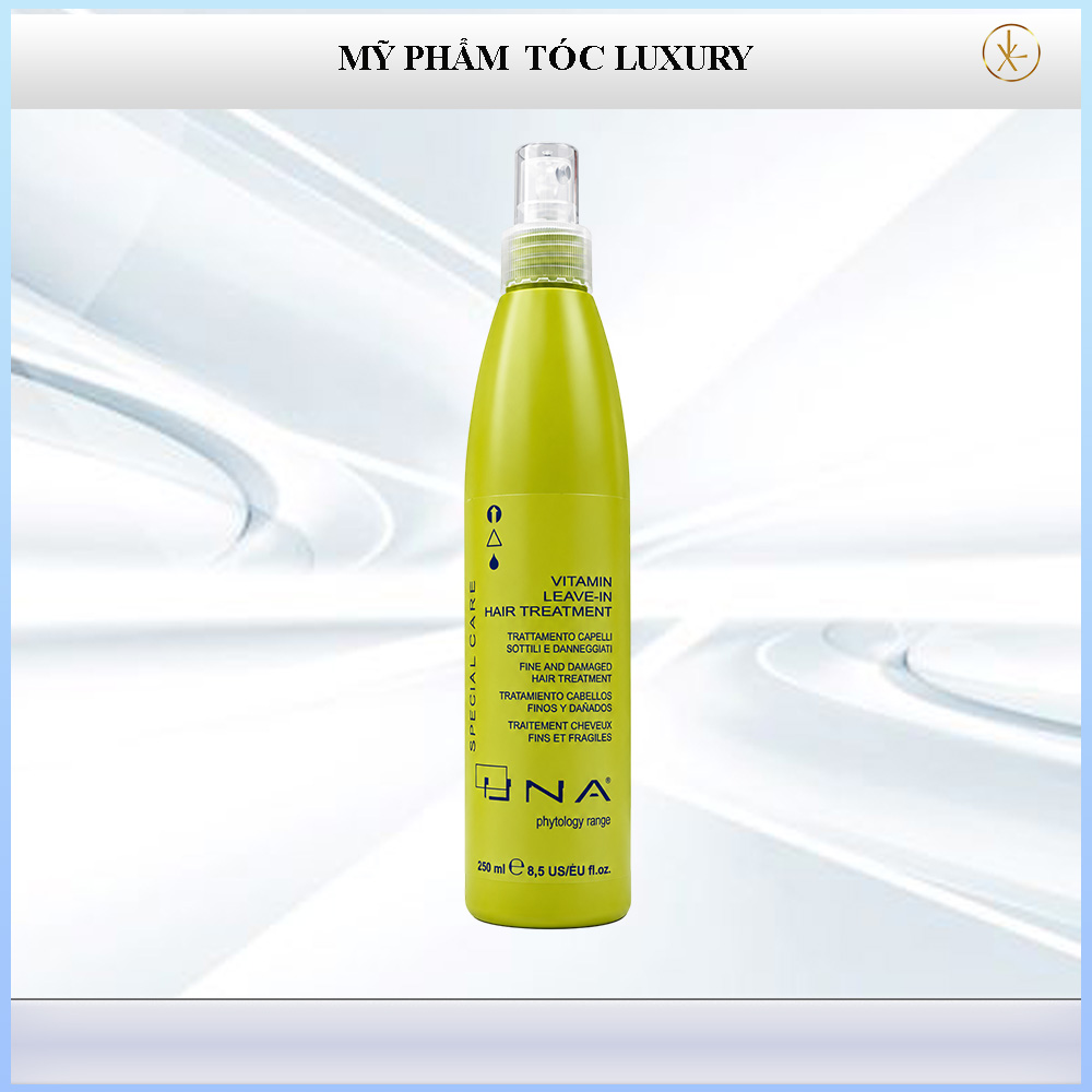 Xịt dưỡng phục hồi tóc uốn nhuộm UNA Vitamin Leave-In Hair Treatment 250ml
