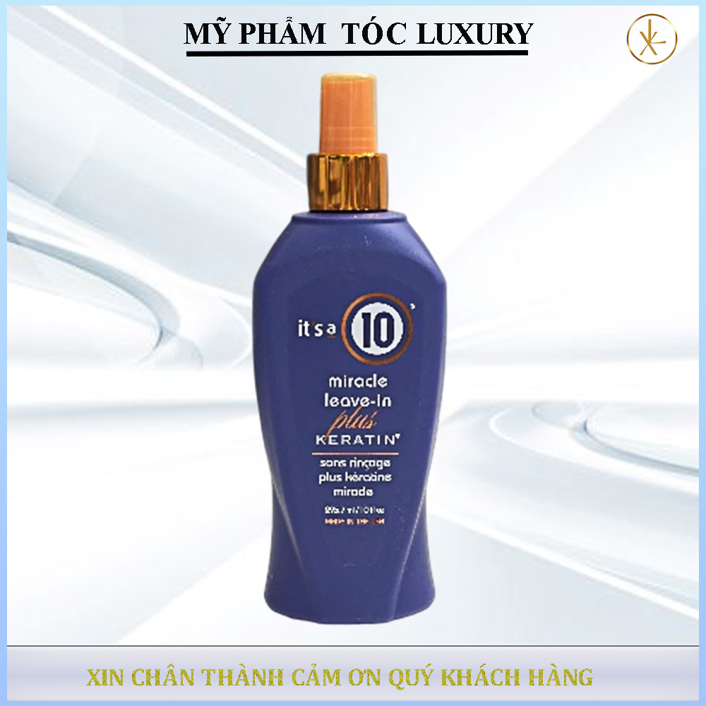 Xịt dưỡng mềm mượt tóc It's a 10 Miracle Leave In Plus Keratin 295ml