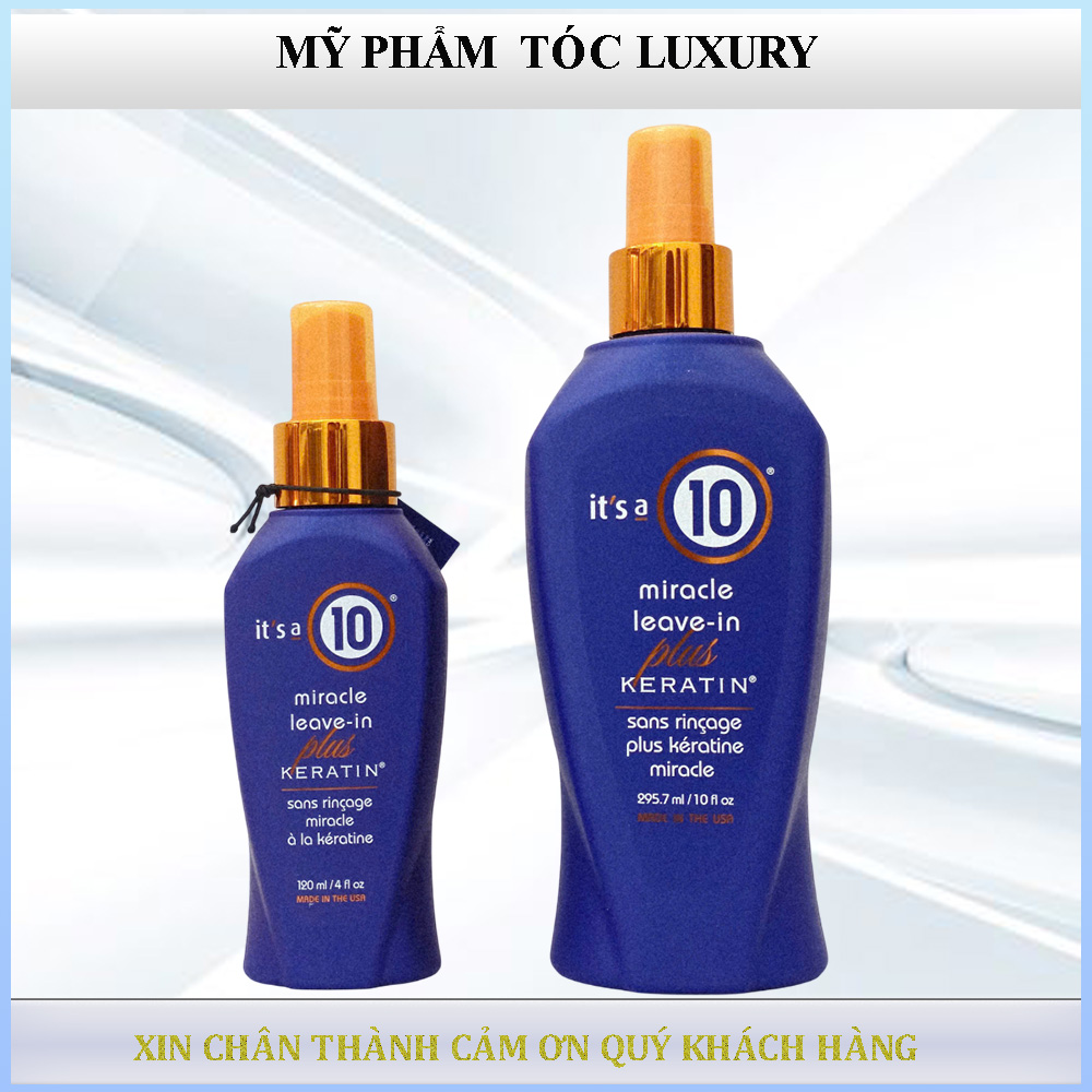 Xịt dưỡng mềm mượt tóc It's a 10 Miracle Leave In Plus Keratin 295ml
