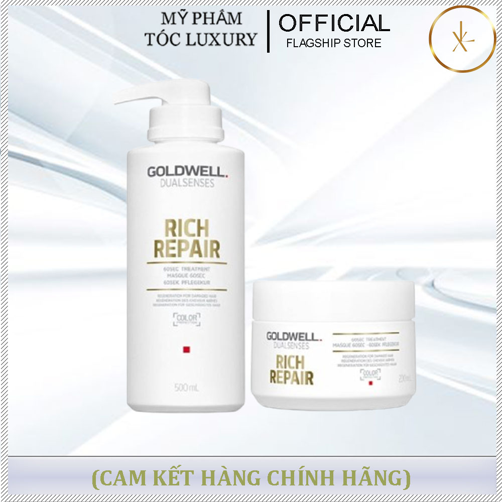 DẦU HẤP PHỤC HỒI TÓC HƯ TỔN GOLDWELL 60s RICH REPAIR 500ML-