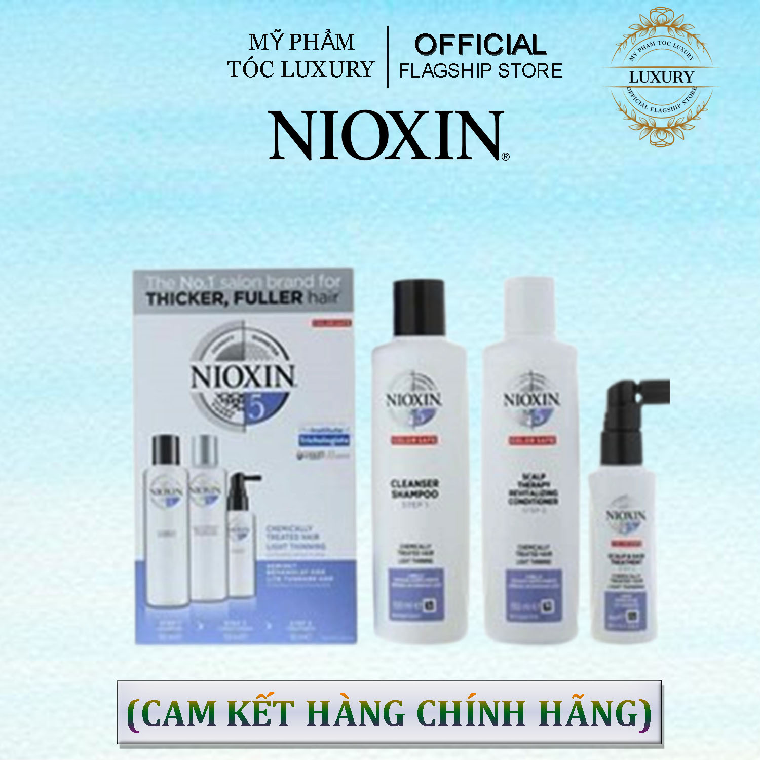 BỘ DẦU GỘI NIOXIN TRIALKIT CHỐNG RỤNG TÓC ( HỆ THỐNG 5) 150ml