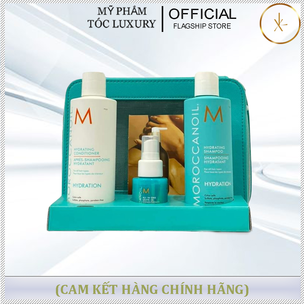 BỘ QUÀ TẶNG GỘI XẢ TẶNG XỊT DƯỠNG ẨM MOROCCANOIL 250ML