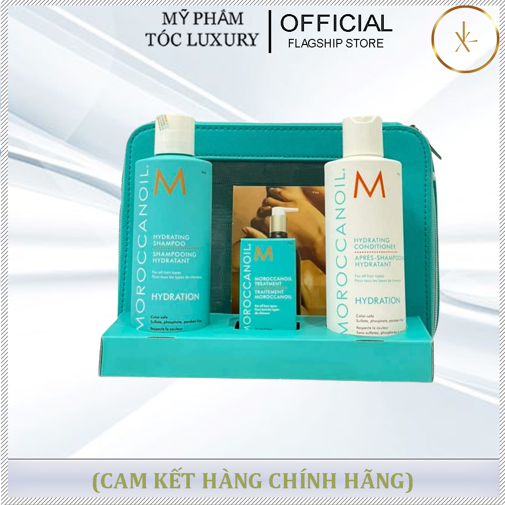 BỘ QUÀ TẶNG GỘI XẢ TẶNG TINH DẦU 15ml MOROCCANOIL 250ML