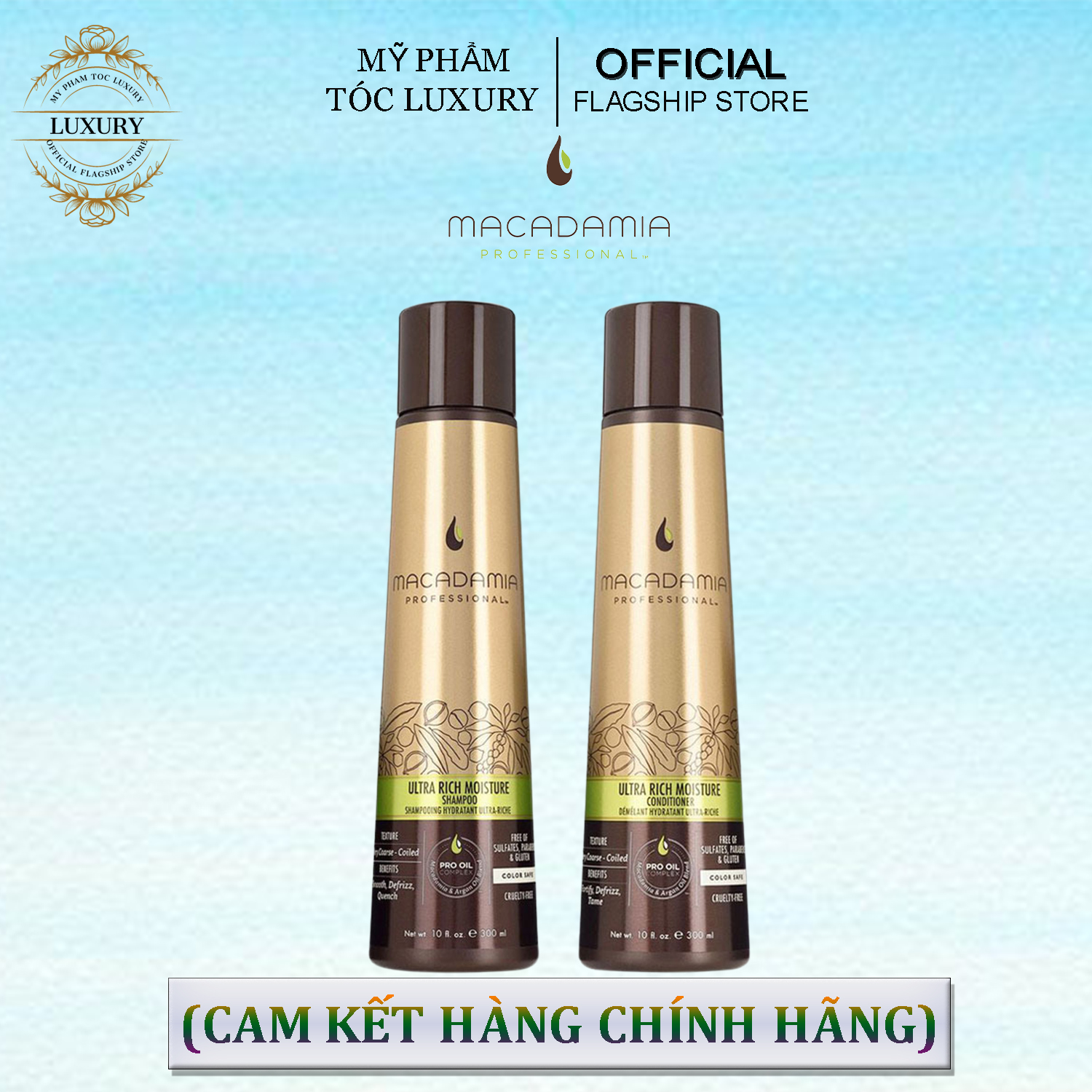 Dầu gội xã siêu dưỡng ẩm siêu mượt Macadamia Ultra Rich Moisture 300ml