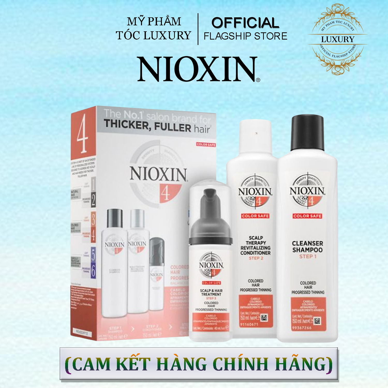 BỘ DẦU GỘI NIOXIN TRIALKIT CHỐNG RỤNG TÓC ( HỆ THỐNG 4) 150ml