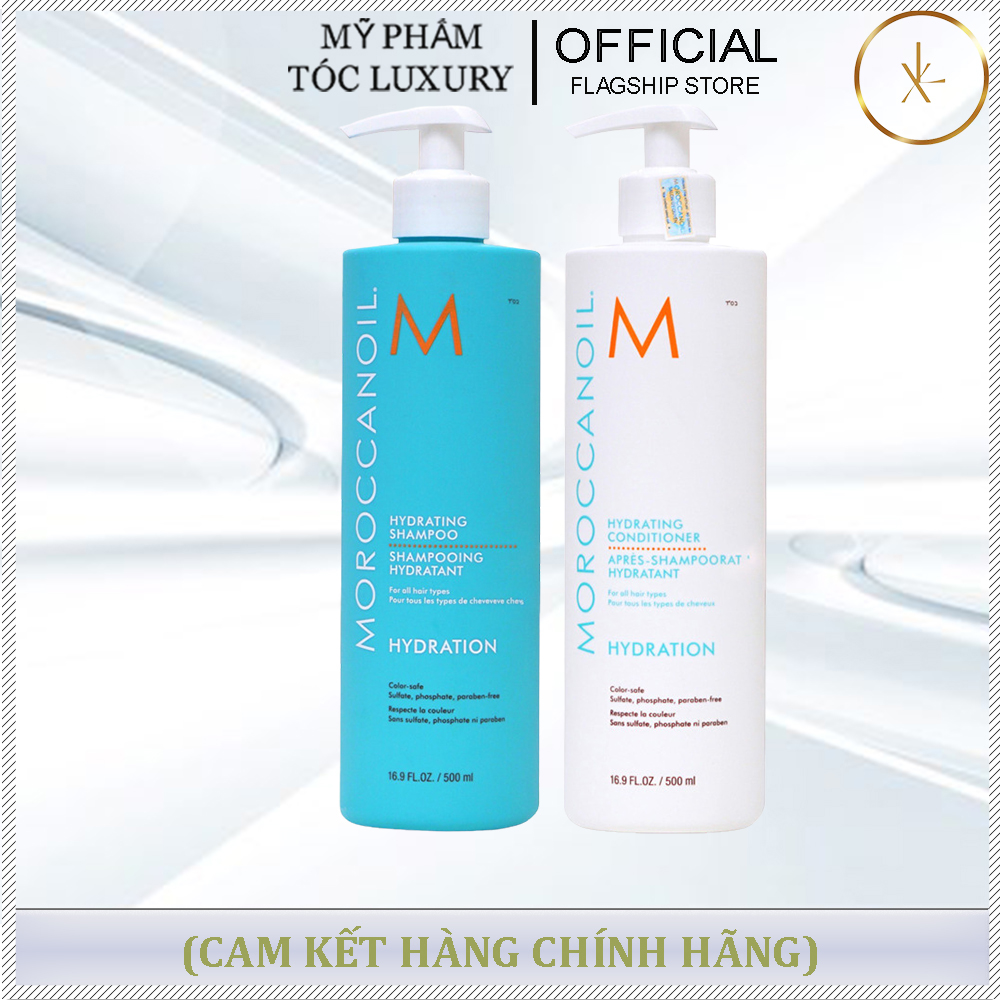 CẶP DẦU GỘI XẢ DƯỞNG ẨM MOROCCANOIL HYDRATION 500ML