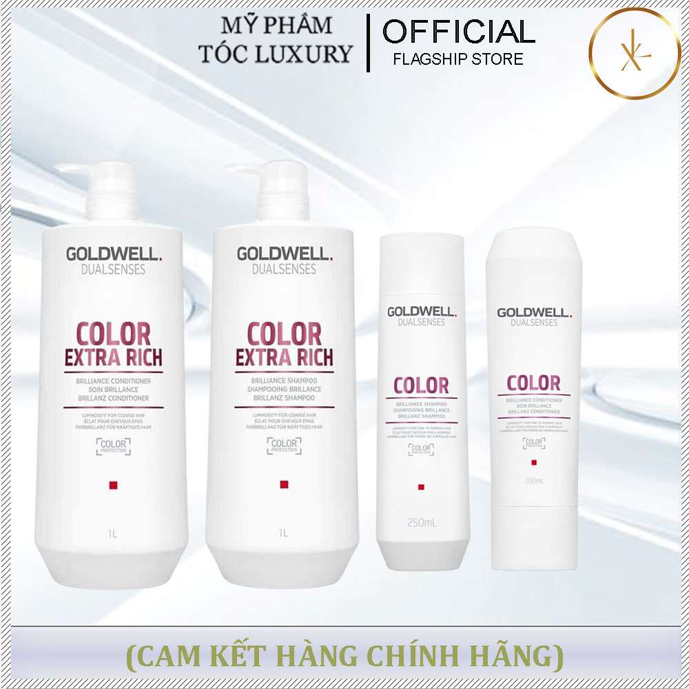 Dầu gội bền mầu tóc nhuộm goldwell colour 1000ml - 250ml