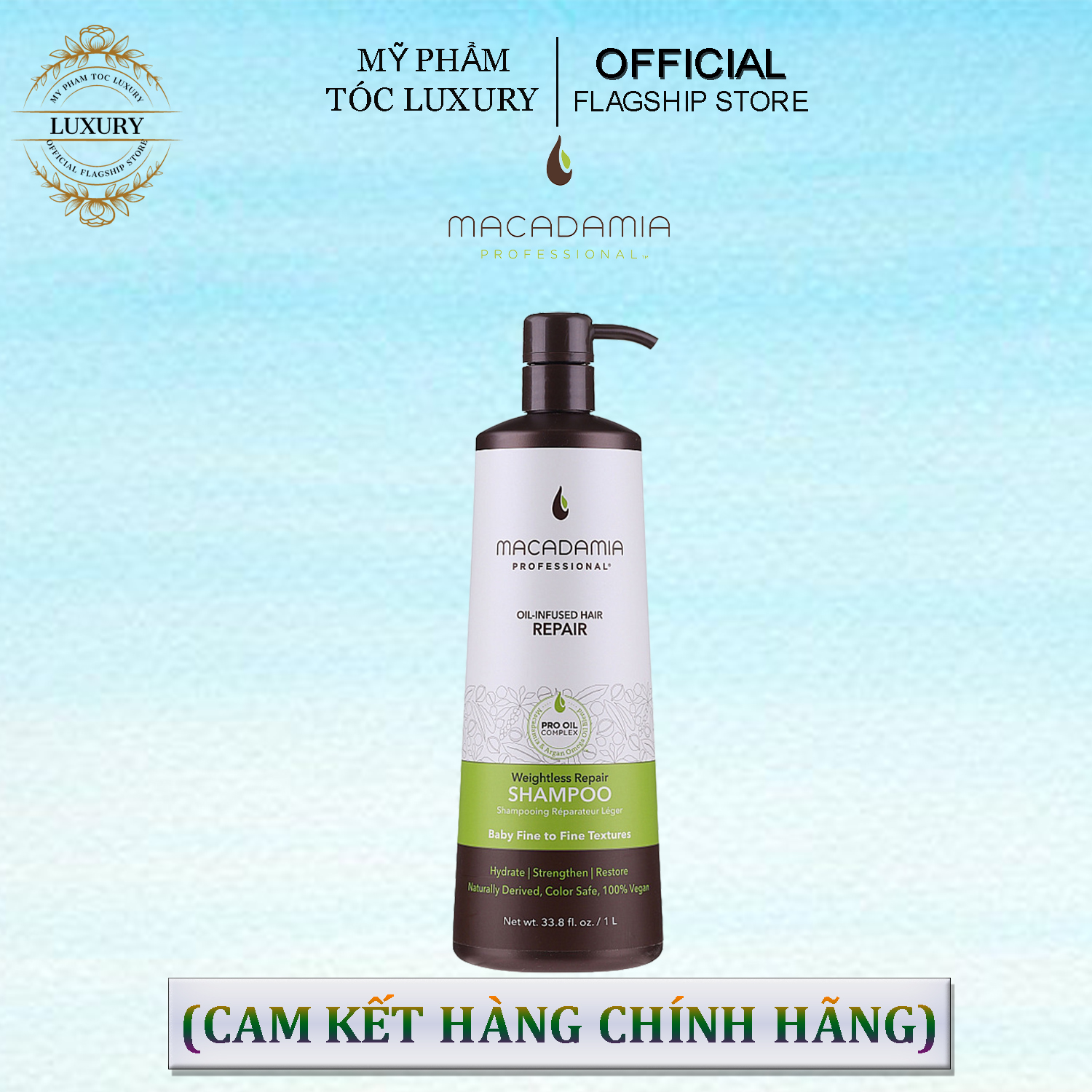 DẦU GỘI TẠO PHỒNG WEIGHTLESS MOISTURE MACADAMIA SHAMPOO 1000ML