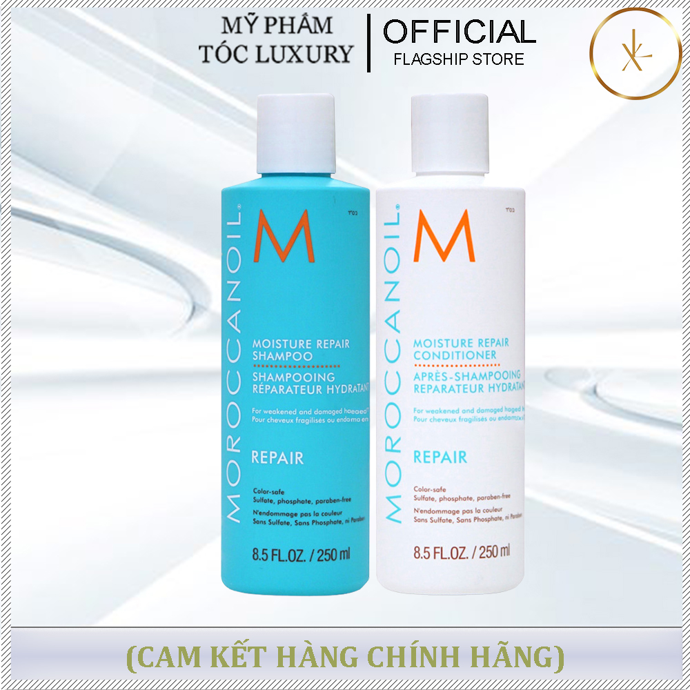 DẦU GỘI XẢ  PHỤC HỒI ĐỘ ẨM MOROCCANOIL REPAIR 250ML