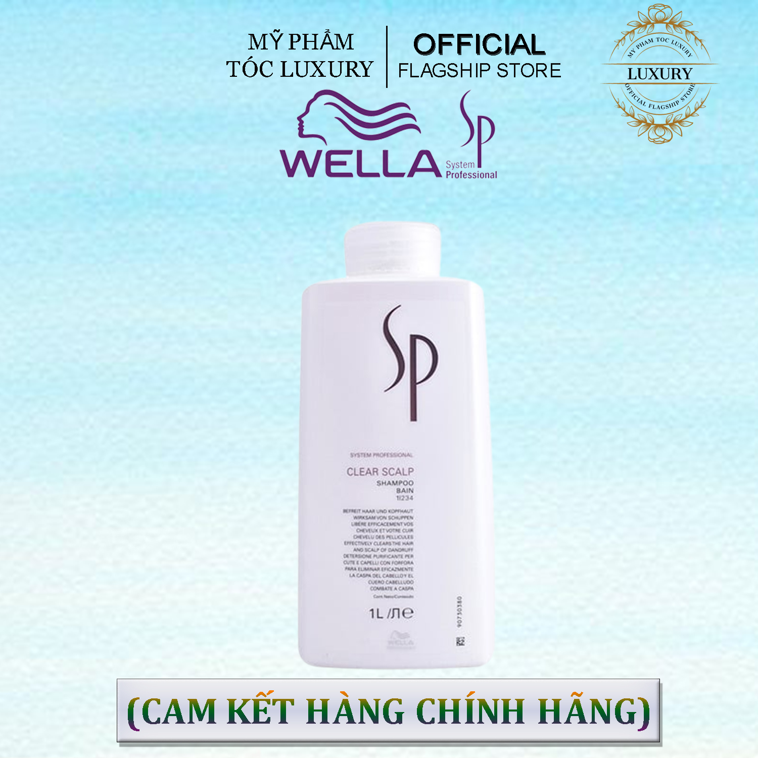 DẦU GỘI ĐẶC TRỊ LÀM SẠCH DA ĐẦU GÀU SP CLEAR SCALP SHAMPOO WELLA 1000ML