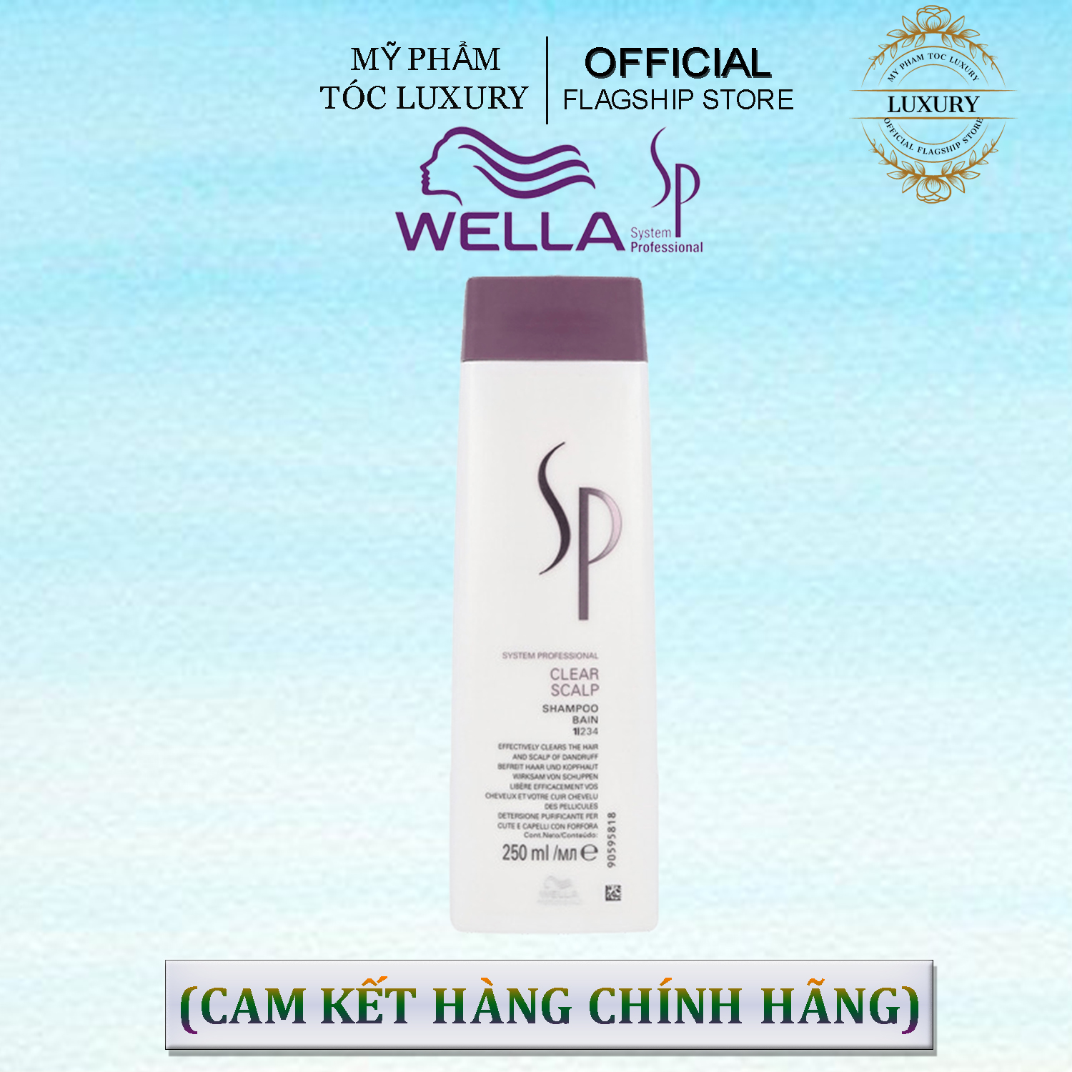 DẦU GỘI ĐẶC TRỊ LÀM SẠCH DA ĐẦU GÀU SP CLEAR SCALP SHAMPOO WELLA 250ML