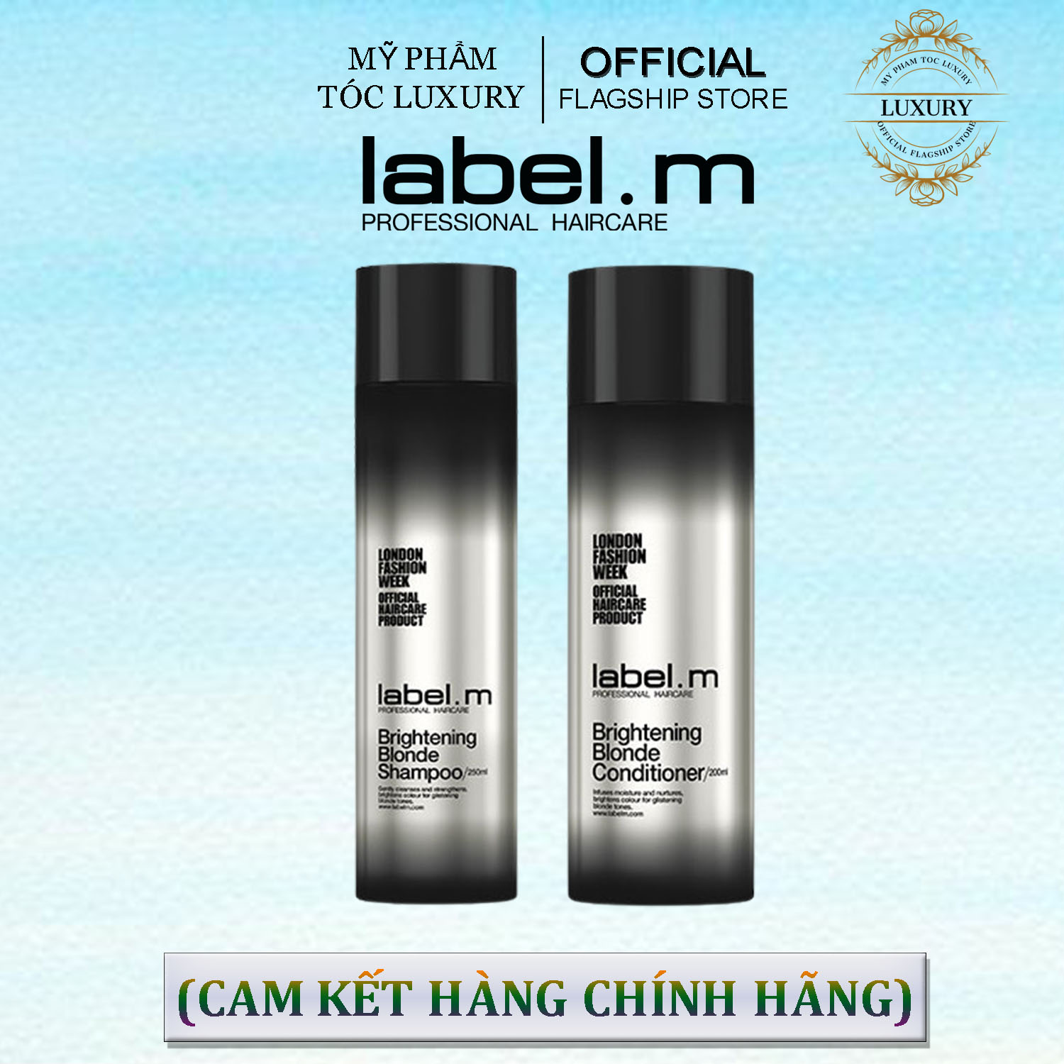 DẦU GỘI XÃ GIỮ MÀU TÓC NHUỘM LABEL.M BRIGHTENING BLONDE 250ML