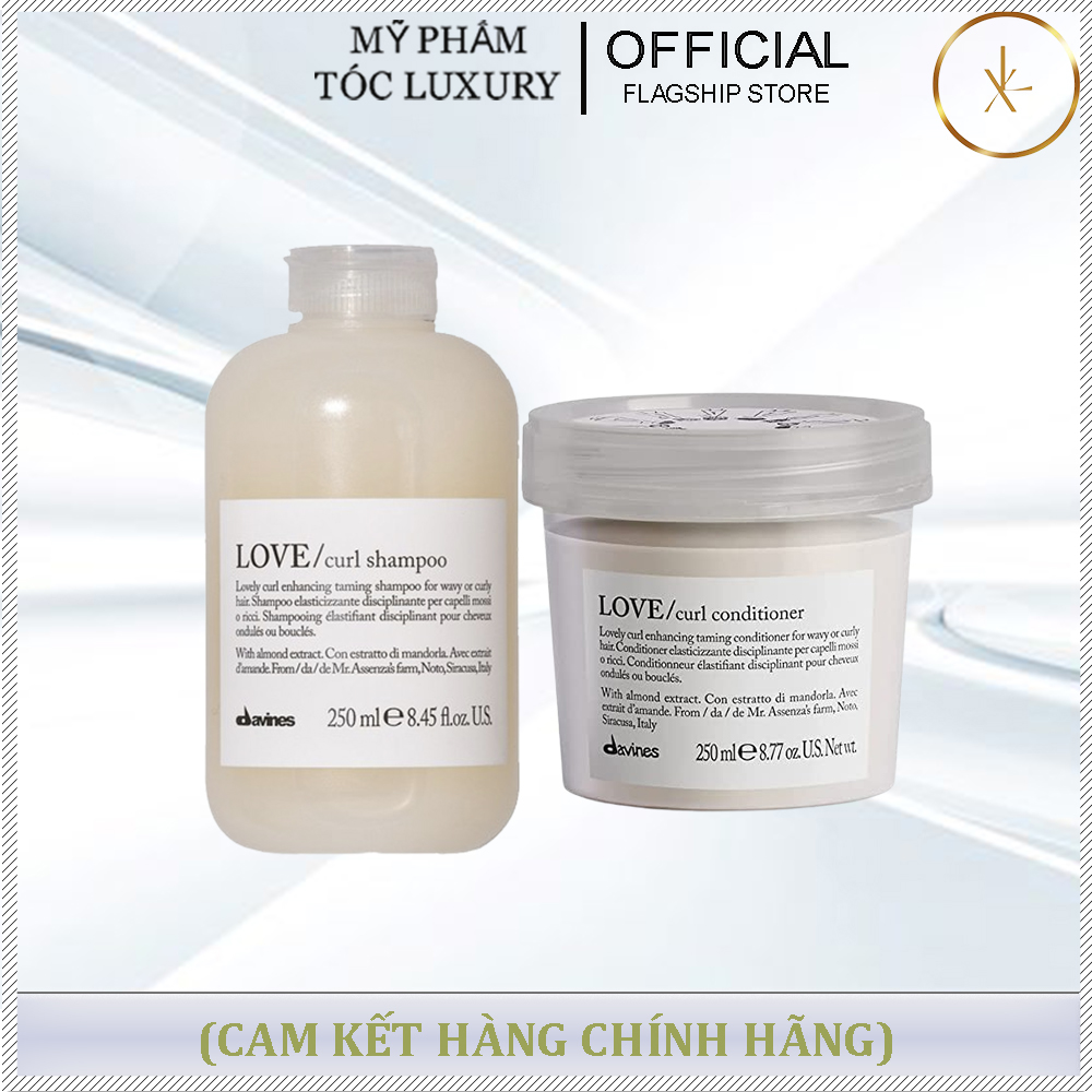 CẶP DẦU GỘI XẢ DÀNH CHO TÓC UỐN DAVINES LOVE CURL 250ML