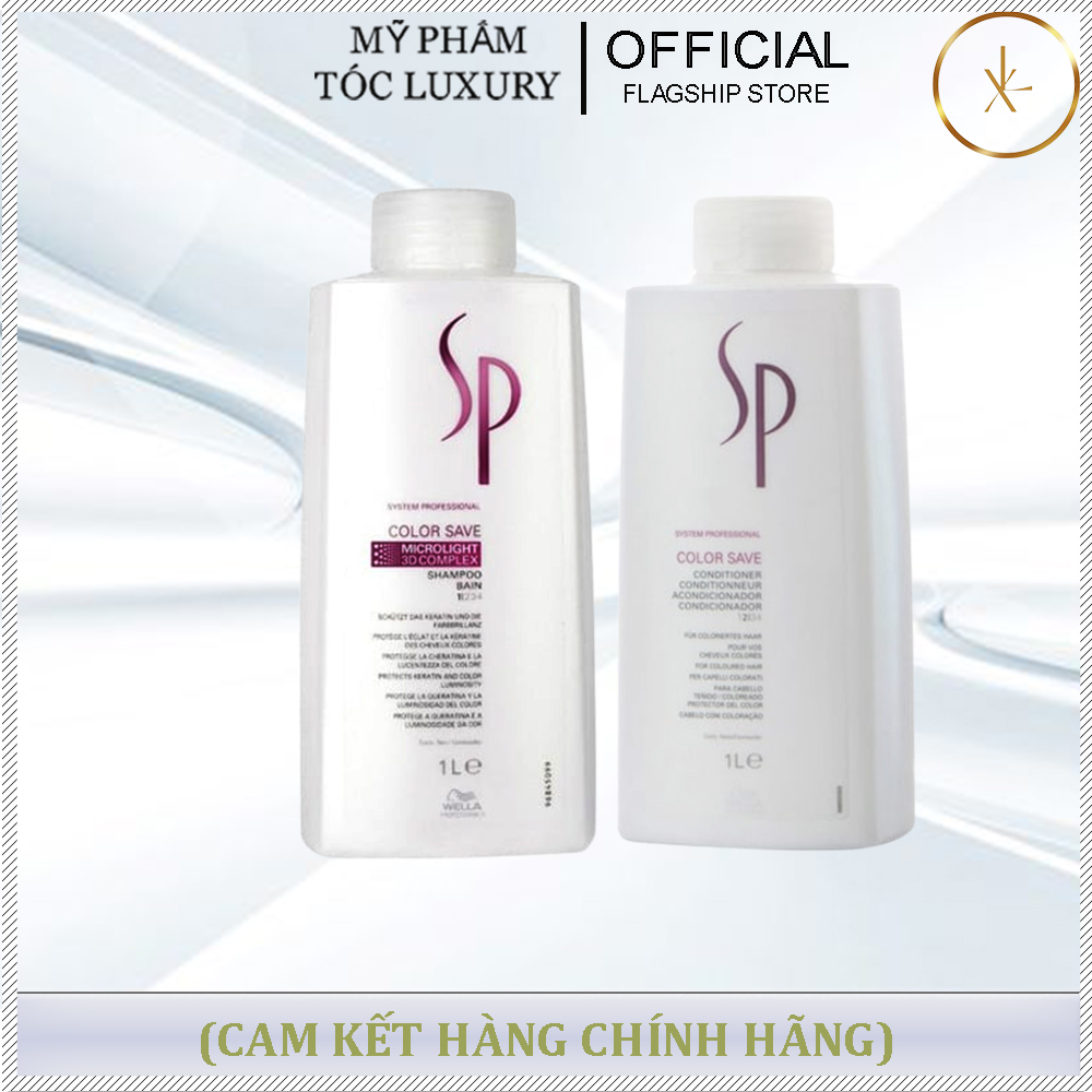 Cặp Gội Xả Bền Mầu Tóc Nhuộm Sp Color Save Wella 1000ml