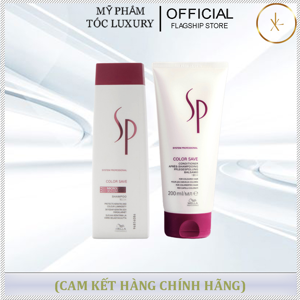 Cặp Gội Xả Bền Mầu Tóc Nhuộm Sp Color Save Wella 200ml