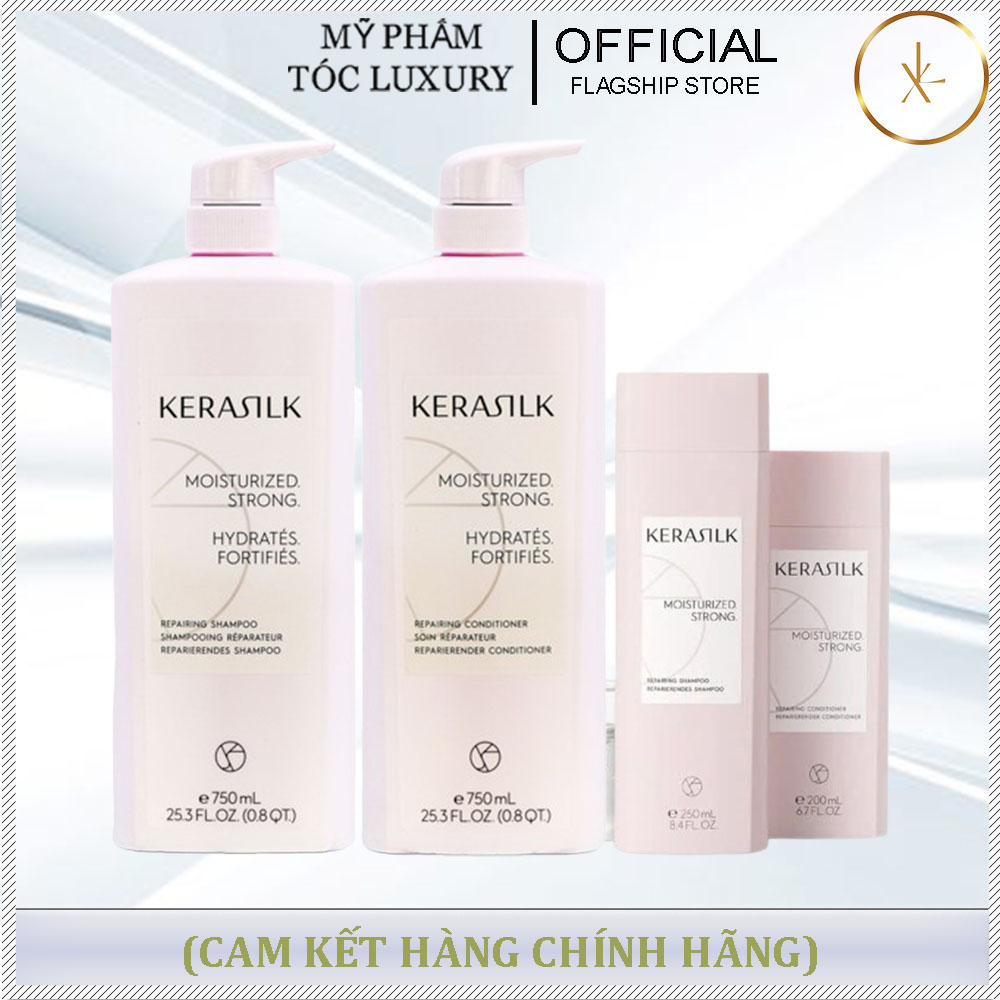 Dầu gội xả Kerasilk repairing phục hồi tóc 250ml - 750ml