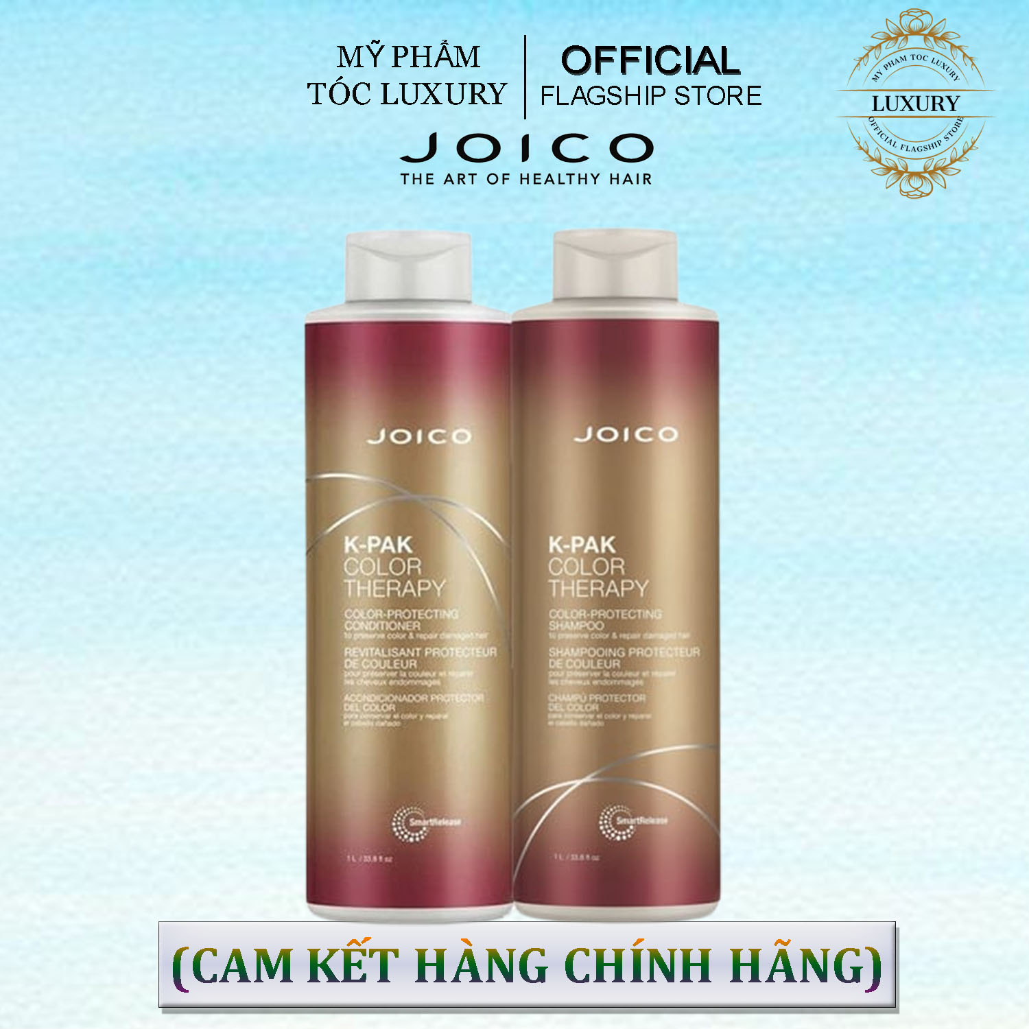 DẦU GỘI XẢ JOICO K-PAK COLOR THERAPY DƯỠNG MÀU TÓC NHUỘM 1000ML