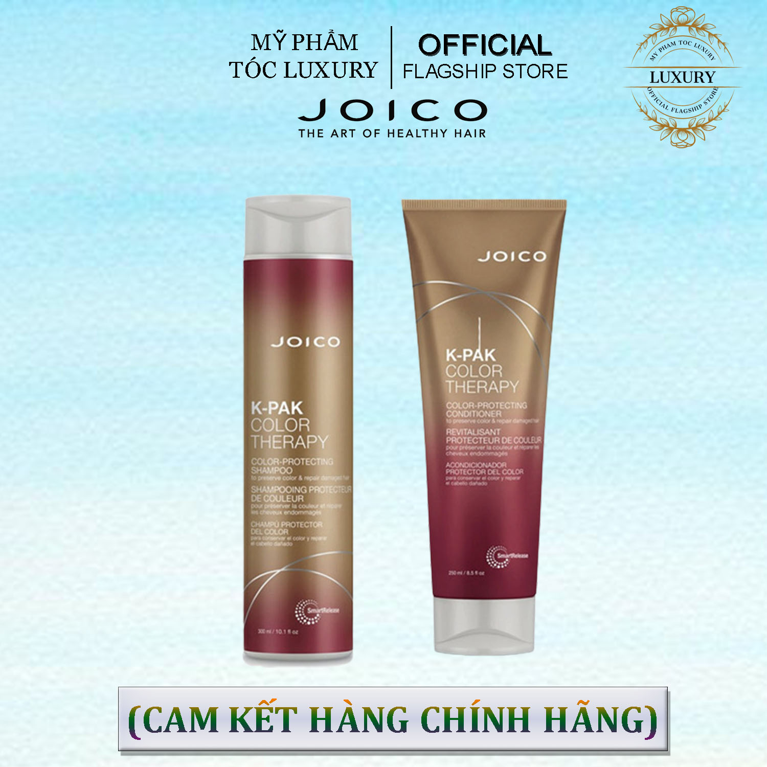 DẦU GỘI XẢ JOICO K-PAK COLOR THERAPY DƯỠNG MÀU TÓC NHUỘM 300ML