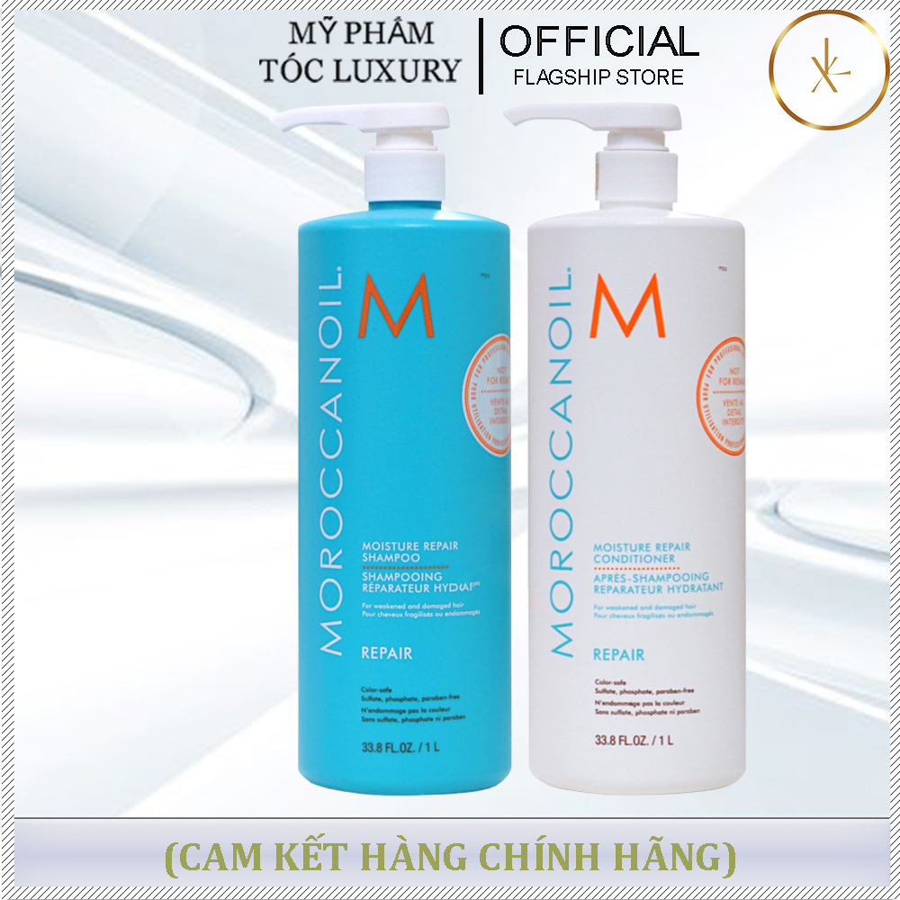 CẶP DẦU GỘI XẢ PHỤC HỒI DƯỠNG ẨM MOROCCANOIL MOISTURE REPAIR 1000ML