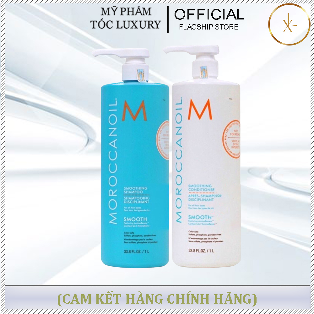 DẦU GỘI XẢ SUÔN MƯỢT MOROCCANOIL SMOOTH 1000ML