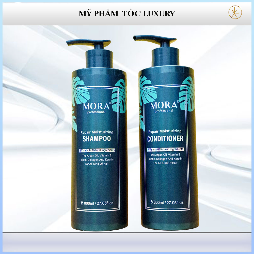 Dầu gội xả mềm mượt Mora Repair Moisturizing 800ml