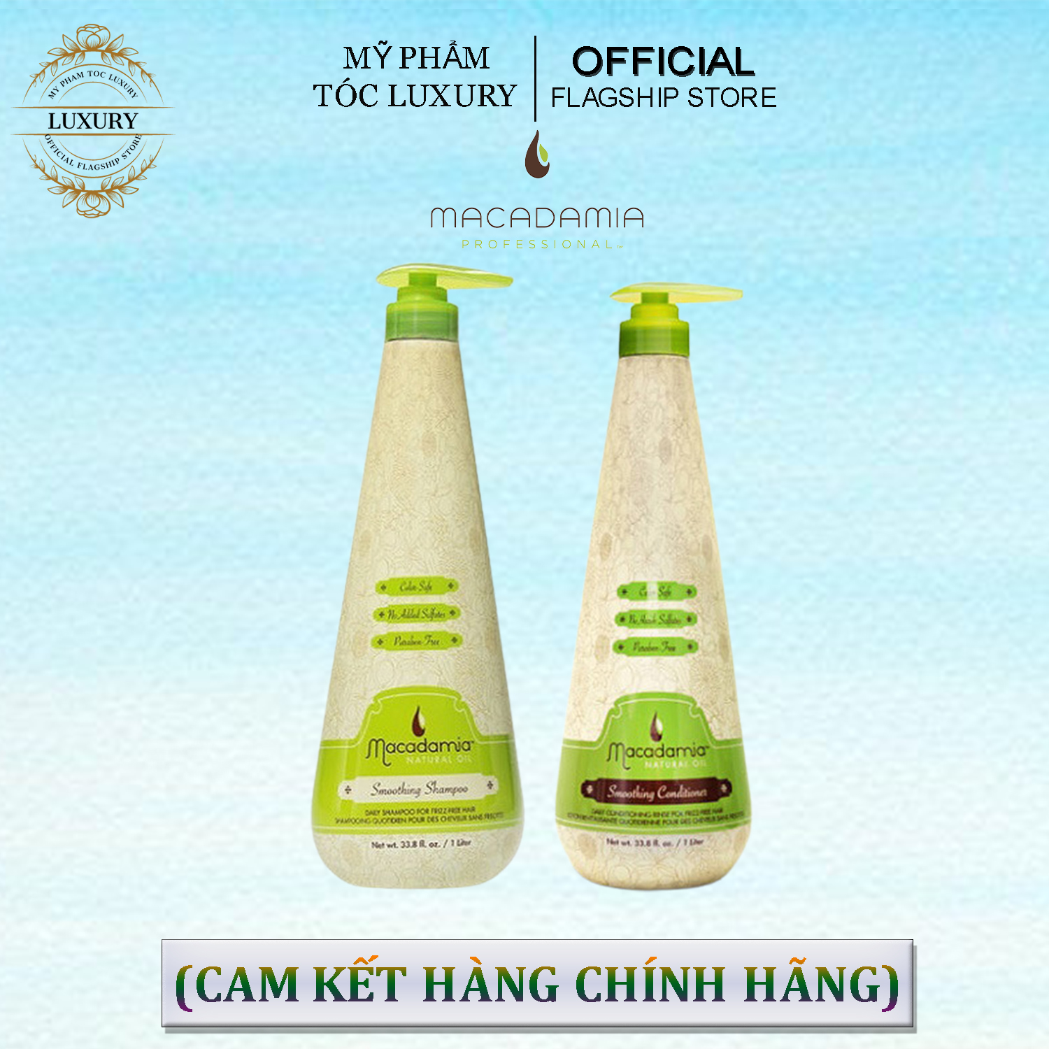 DẦU GỘI XẢ DƯỠNG ẨM SIÊU MƯỢT MACADAMIA SMOOTHING 1000ML