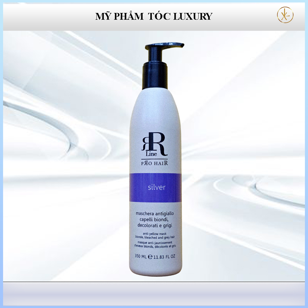 Kem hấp tím khử vàng dưỡng màu tóc tẩy Real Star Silver Anti-Yellow Blonde Bleached 350ml