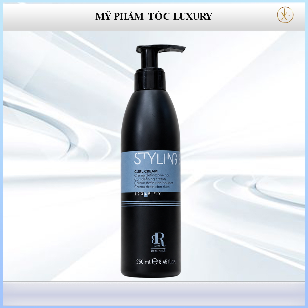 Kem tạo kiểu tóc uốn và dưỡng tóc Real Star Styling pro Curl Cream 250ml (gel bóp tóc xoăn )