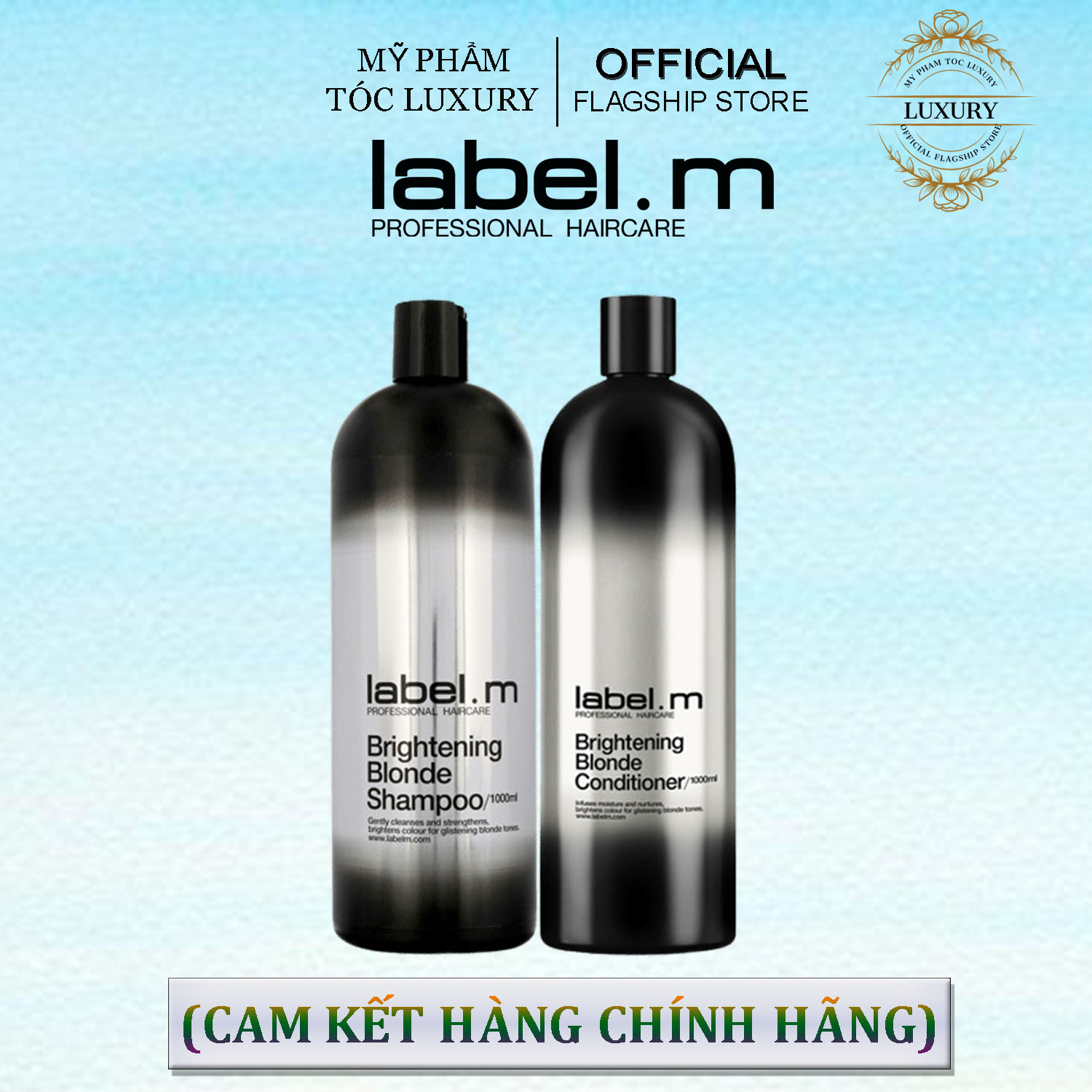 DẦU GỘI XÃ GIỮ MÀU TÓC NHUỘM LABEL.M BRIGHTENING BLONDE 1000ML