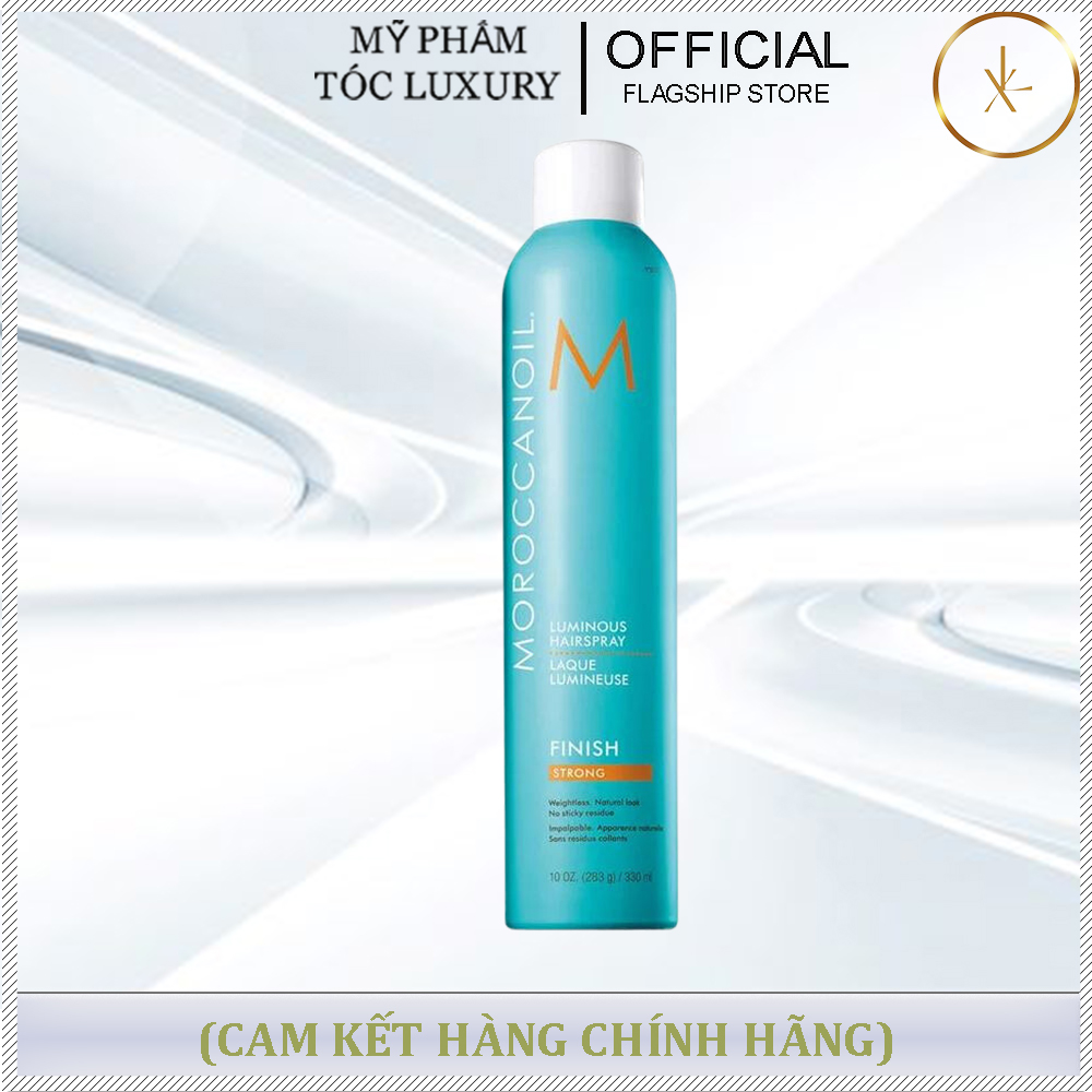 GÔM XỊT GIỮ NẾP LINH HOẠT MOROCCANOIL FINISH STRONG 330ML