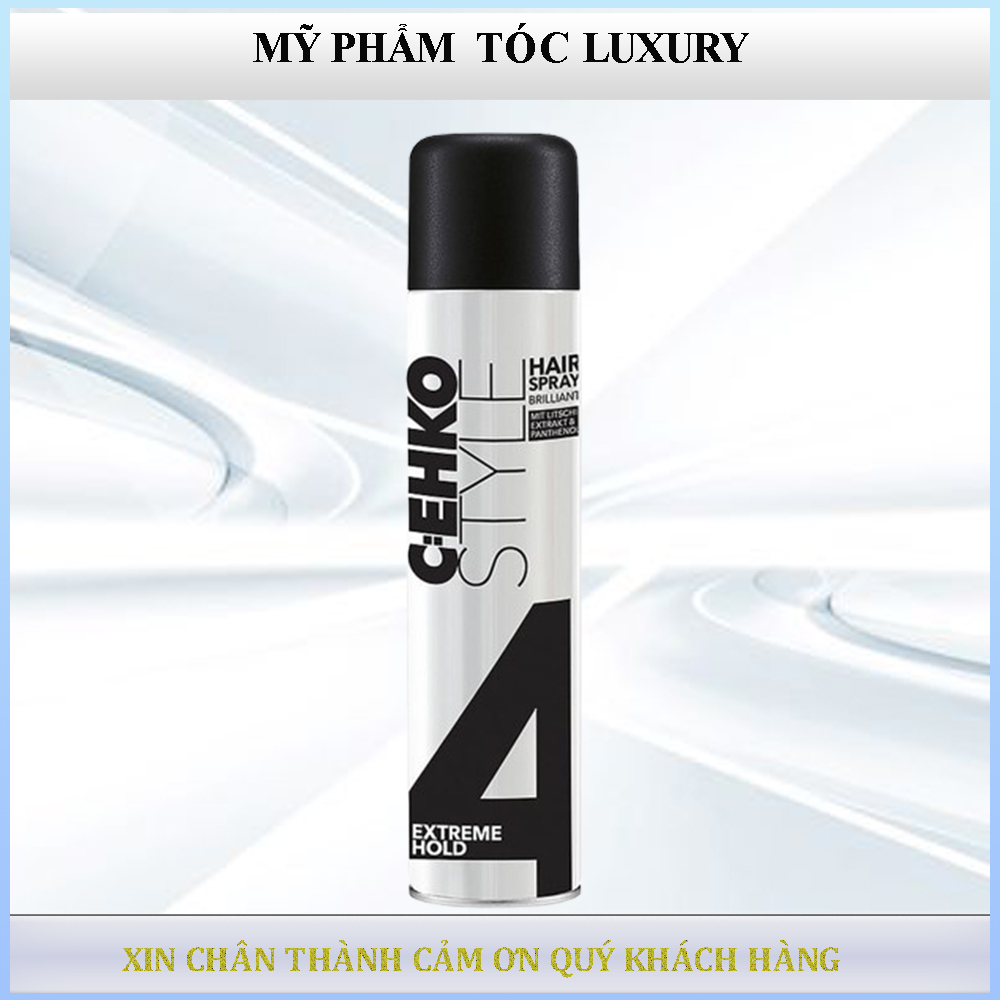 Keo xịt tạo kiểu tóc siêu cứng Cehko HairSpry Brilliant 400ml