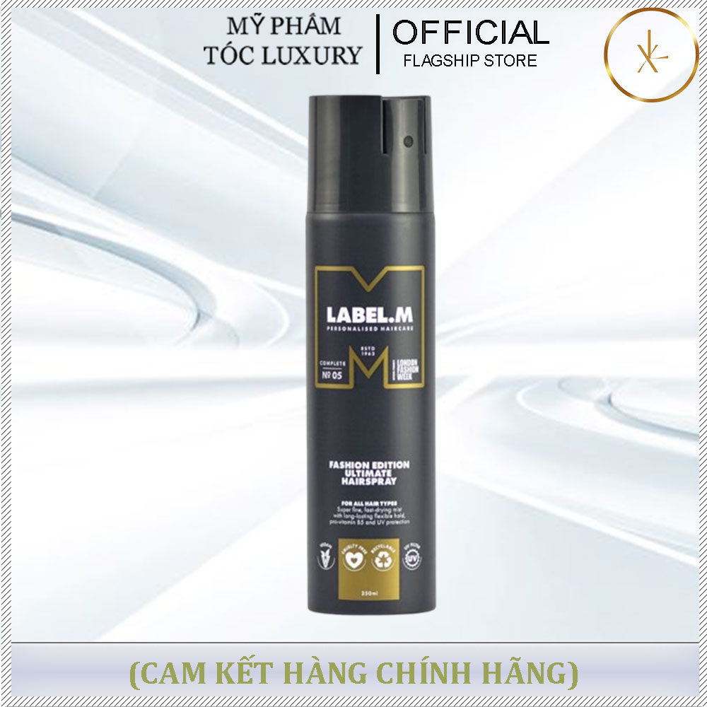 GÔM XỊT GIỮ NẾP TÓC LABEL.M HAIRSPRAY 250ML