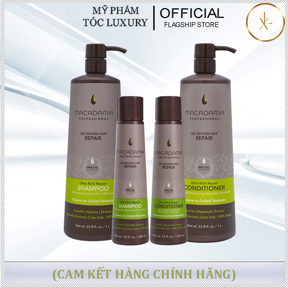 Dầu Gội Xả Dưỡng Ẩm Phục Hồi Tóc Macadamia Ultra Rich Repair 300ml-1000ml