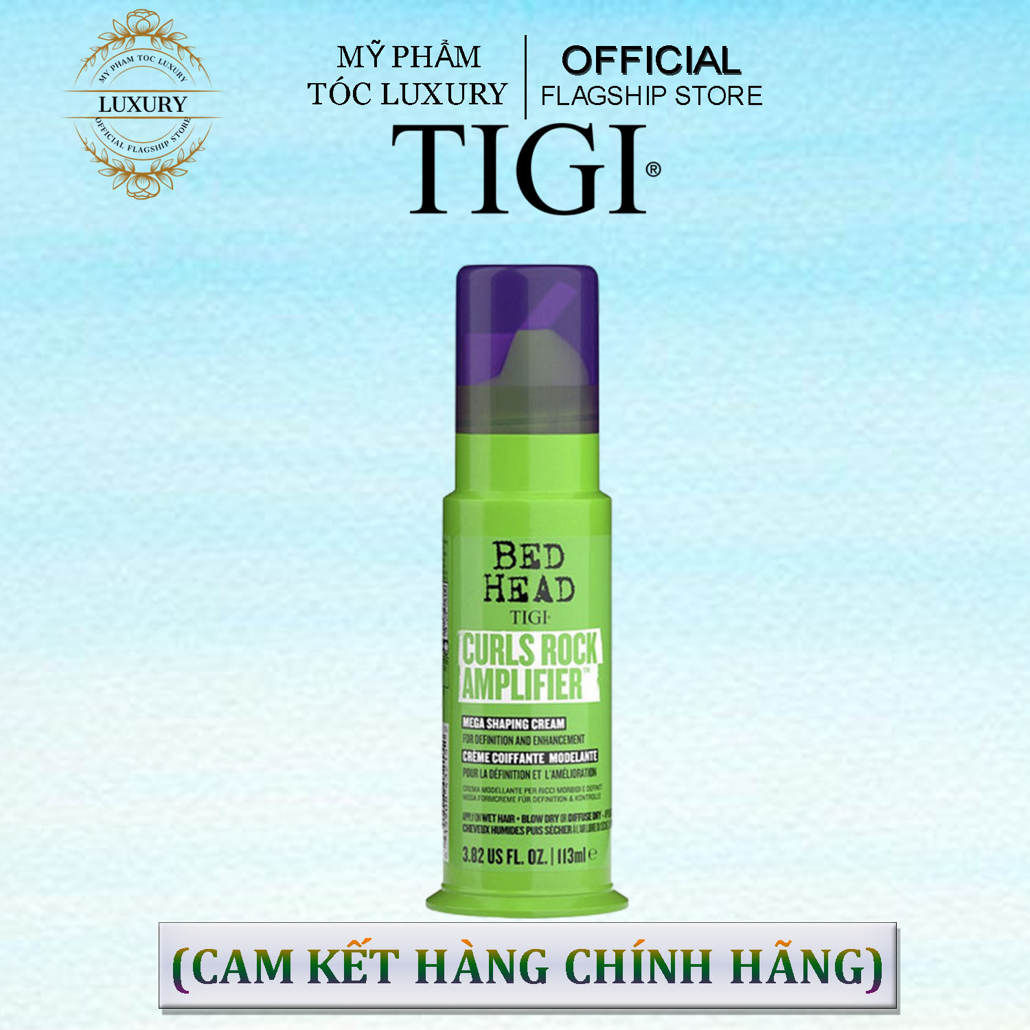 KEM TẠO SÓNG XOĂN TIGI BED HEAD CURLS ROCK AMPLIFIER 113ML