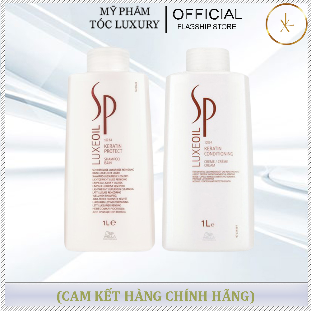 DẦU GỘI PHỤC HỒI HƯ TỔN SP LUXEOIL KERATIN  WELLA 1000ML