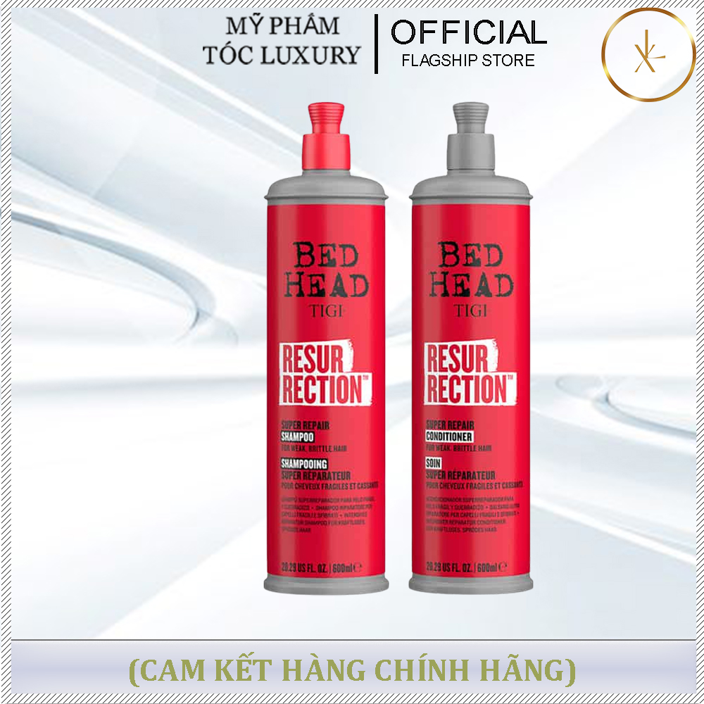 CẶP DẦU GỘI PHỤC HỒI HƯ TỔN TIGI BED HEAD RESURECTION 400ML